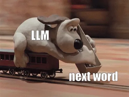 LLM generating words in auto regressive manner