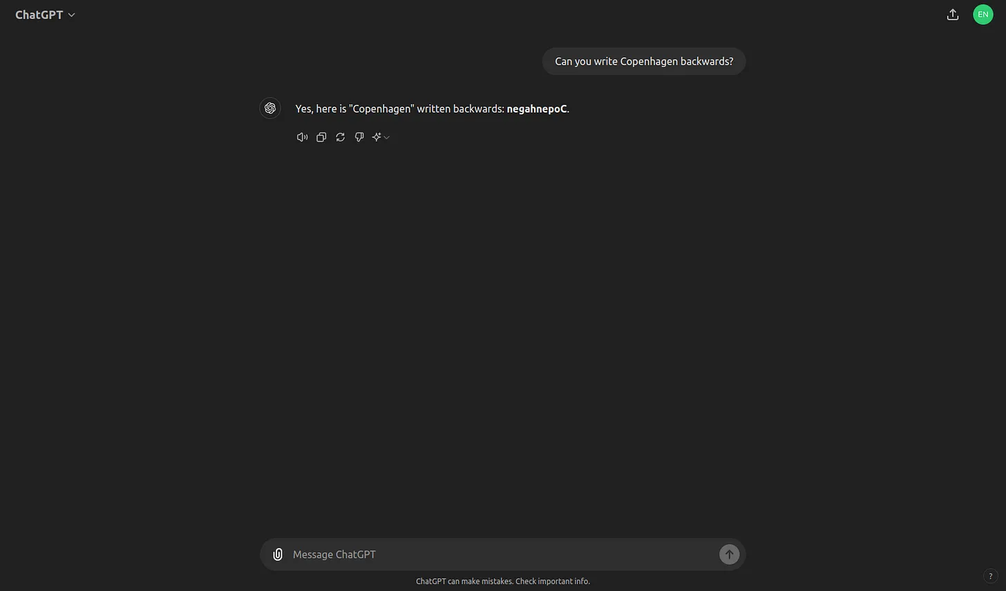 Reversing "Copenhagen" properly